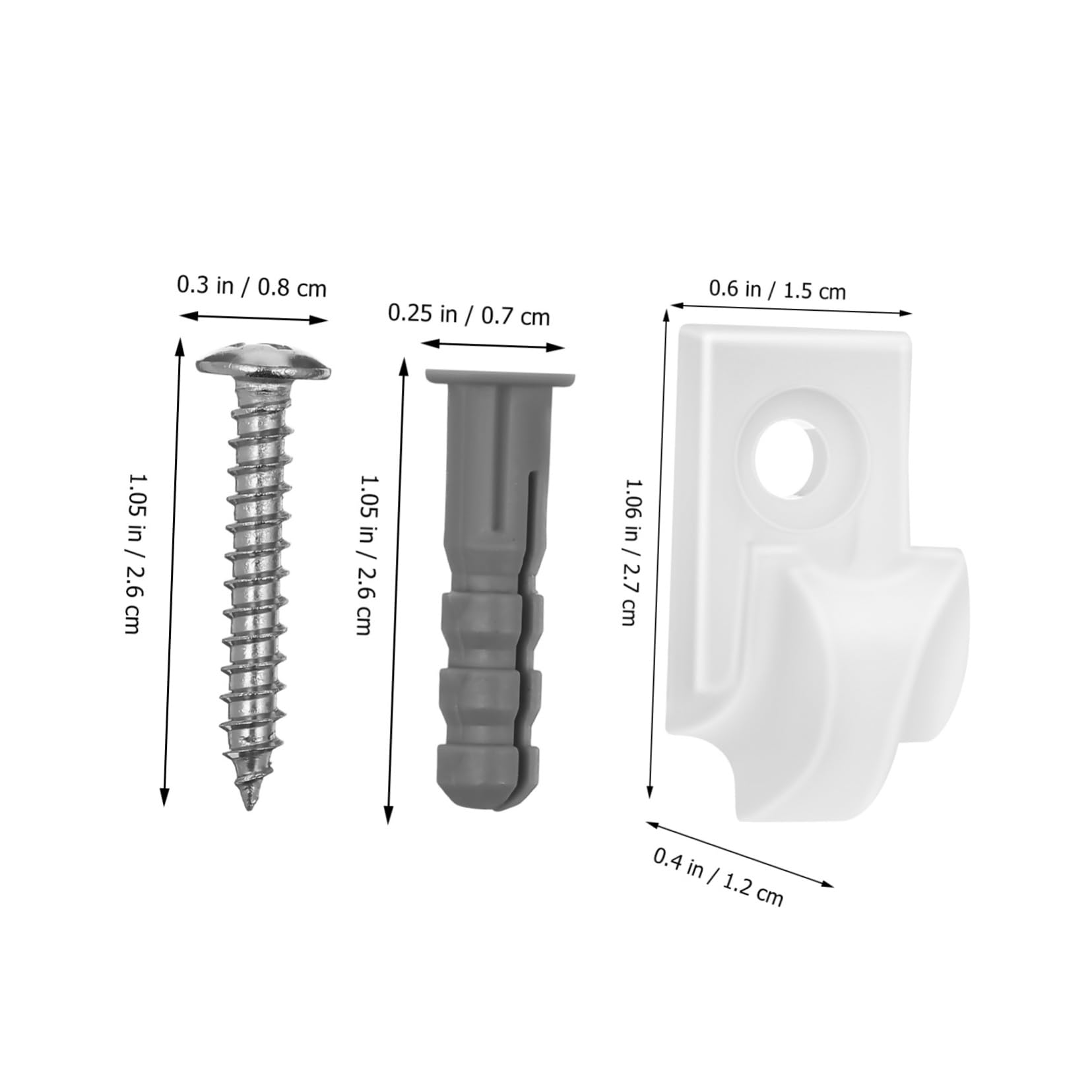 OSOLADY 20pcs Outdoor Light String Hanging Hooks Ceiling Hook for Light Fixture for Hanging