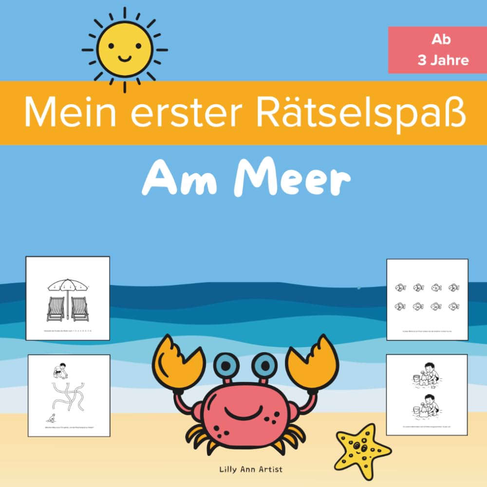 Mein erster Rätselspaß: Am Meer – Rätsel entdecken und lösen · Beschäftigung für die Kleinsten · Mit Spaß und Konzentration · Montessori-inspiriert · ab 3 Jahren