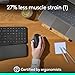 Logitech MX Ergo S Advanced Wireless Trackball Mouse, USB-C Rechargeable Wireless Ergonomic Mouse with Bluetooth and Encrypted Dongle, 6 Programmable Buttons, for PC/Mac