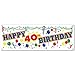 Happy 40th Birthday Sign Banner Party Accessory (1 count) (1/Pkg)