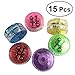 Produktbild TOYMYTOY Blinkende LED-Farbe YoYo Spielzeug Kunststoff Yo-Yo Ball für Geburtstag Party Favors 15 Stück