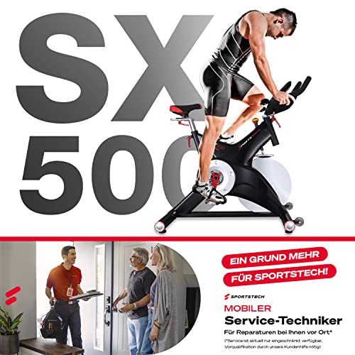Sportstech Premium Ergometer Heimtrainer mit 25KG Schwungrad & Multiplayer APP | inkl. Pulsgurt | Hometrainer Fahrrad… – Bild 5
