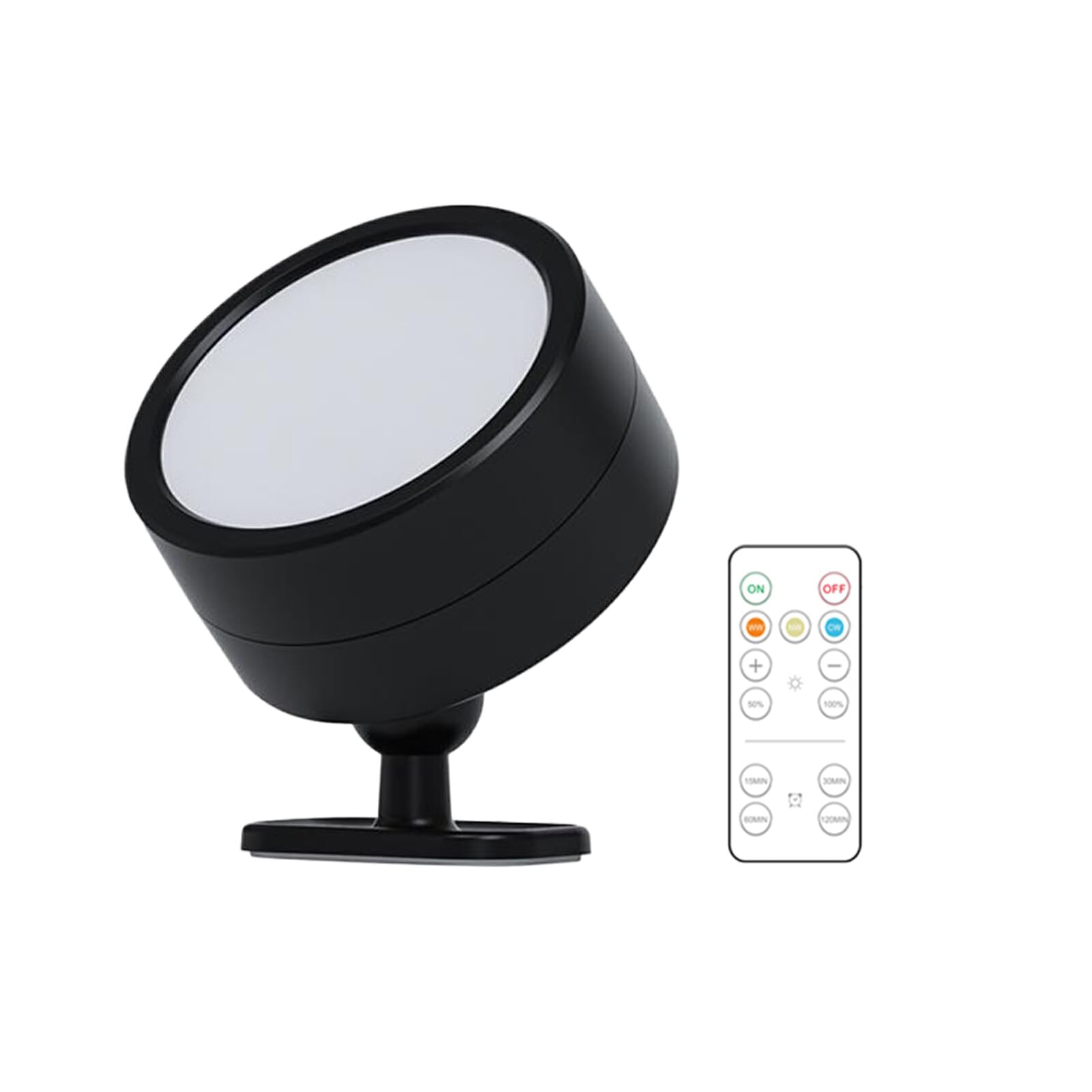 rongweiwang Decorative Battery Operated Wall Sconce Intelligent Control Wireless ABS Rechargeable Wall Sconce Rechargeable Sconces, Black, 1 lamp