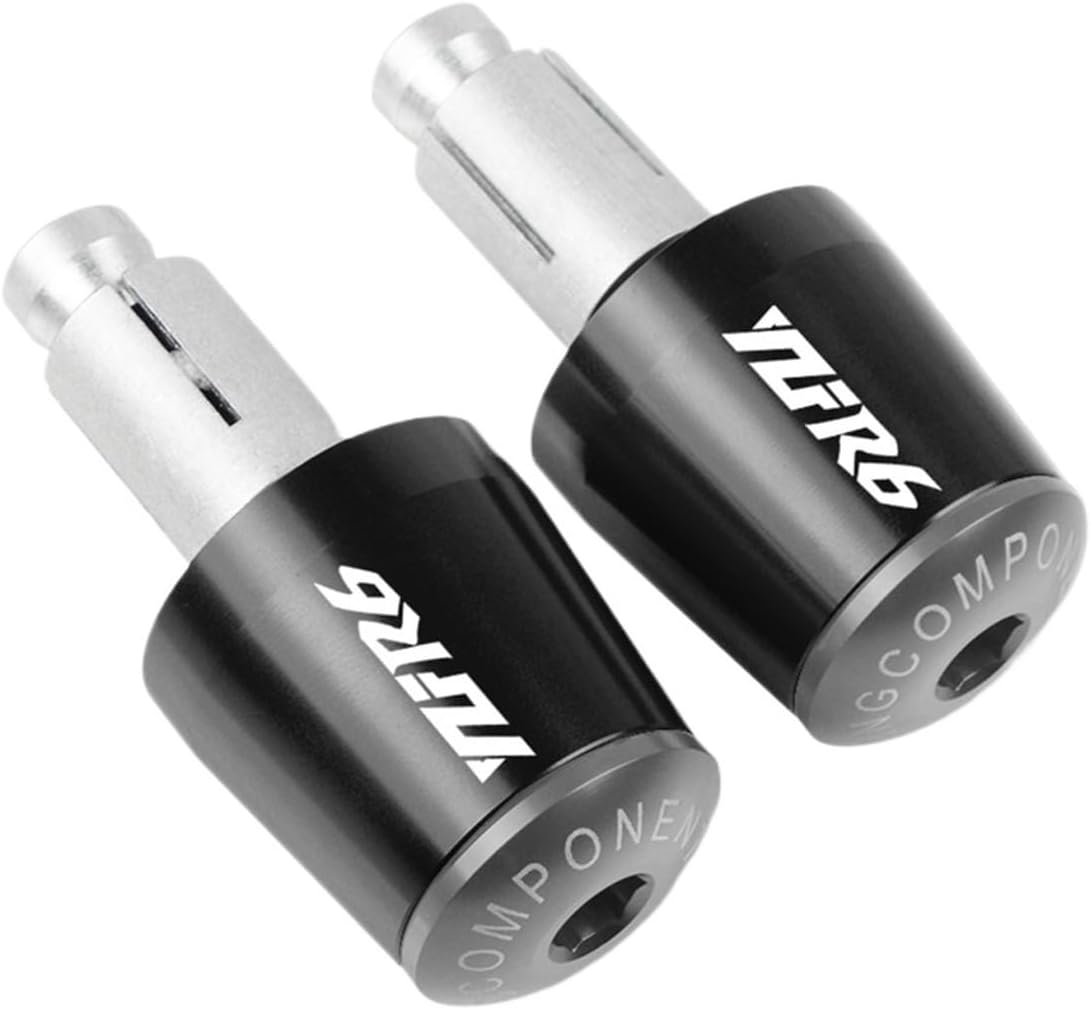 Compatible with Ya ma ha YZF-R6 YZF R6 YZFR6 2000-2019 Motorcycle Grips Bar End Handlebar Plug End Cap Grip