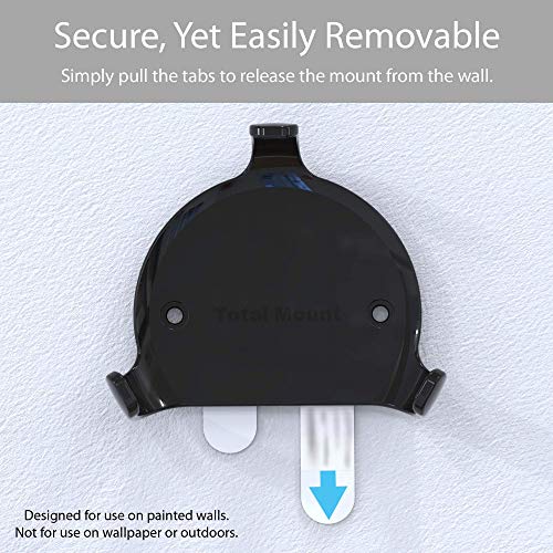 totalmount support mural pour echo dot 3. gen. noir