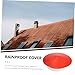 HAKIDZEL PVC Roof Vent Rainproof Protector Chimney Cover Hat-Shaped Design Wind Snow Resistant Easy No-Tool Installation Fit