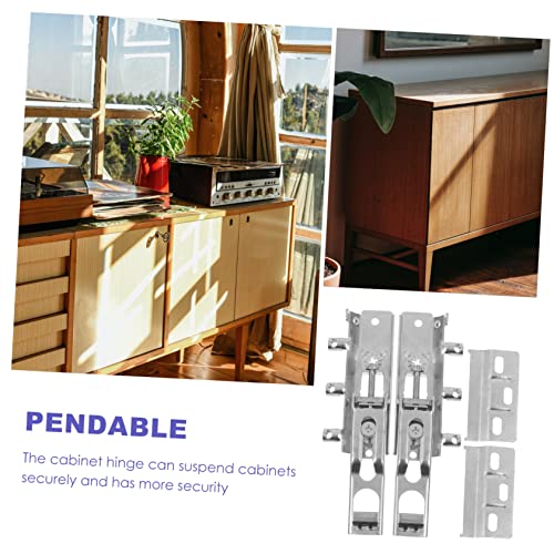 Betooky 1 Set Invisible Hanging Code Metal Hangers Inset Cabinet Hinges Damper For Cabinet Doors Door Hinges Garment Rack Heavy Duty Built-In Cabinet Damper Metal Wall Mount Hanger Closet #TOP1