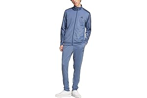 Mens Basic 3-stripes Tricot Track Suit: Effortless Comfort and Style for Sporty Men