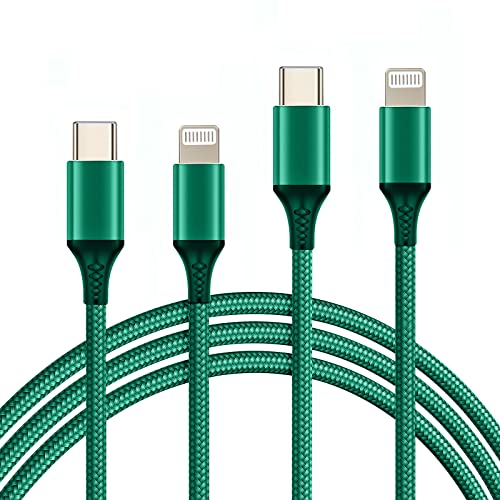 USB C to Lightning Cable 2Pack 3.3 FT 6.6FT Apple MFi Certified iPhone Fast Charger Type c to Lightning Cable Nylon Braided iPhone Cord for iPhone 13 12 11 Pro Max Xr Xs 8