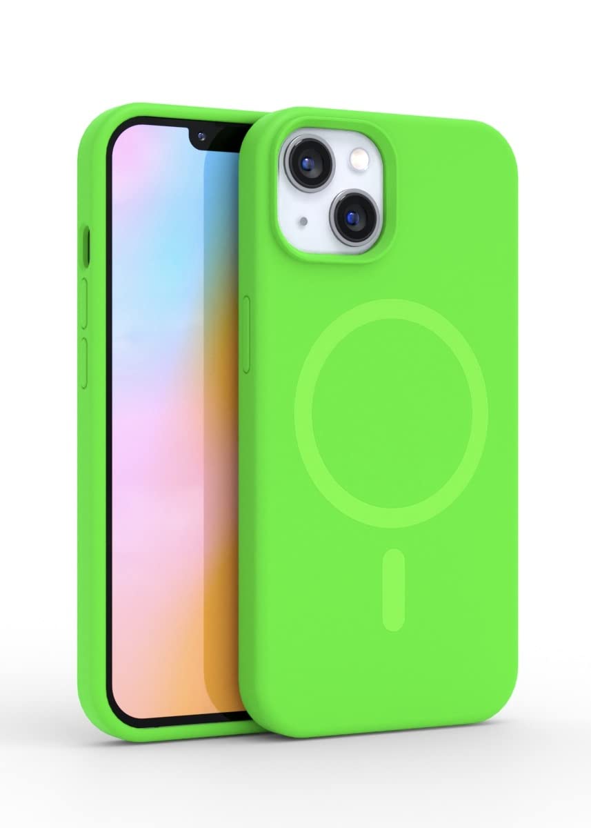 FELONY CASE - Stylish Neon Green Phone Cover for iPhone 13/14, Compatible with Magsafe - 360° Shockproof Protective Cases Designed for Apple iPhone 13/14