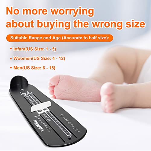 Vaikby Foot Measurement Device, Shoe Sizer Measuring Devices Ruler Sizer For Kids Adults, Buy Kids Shoes Online Simply With A Foot Measuring Device #TOP1