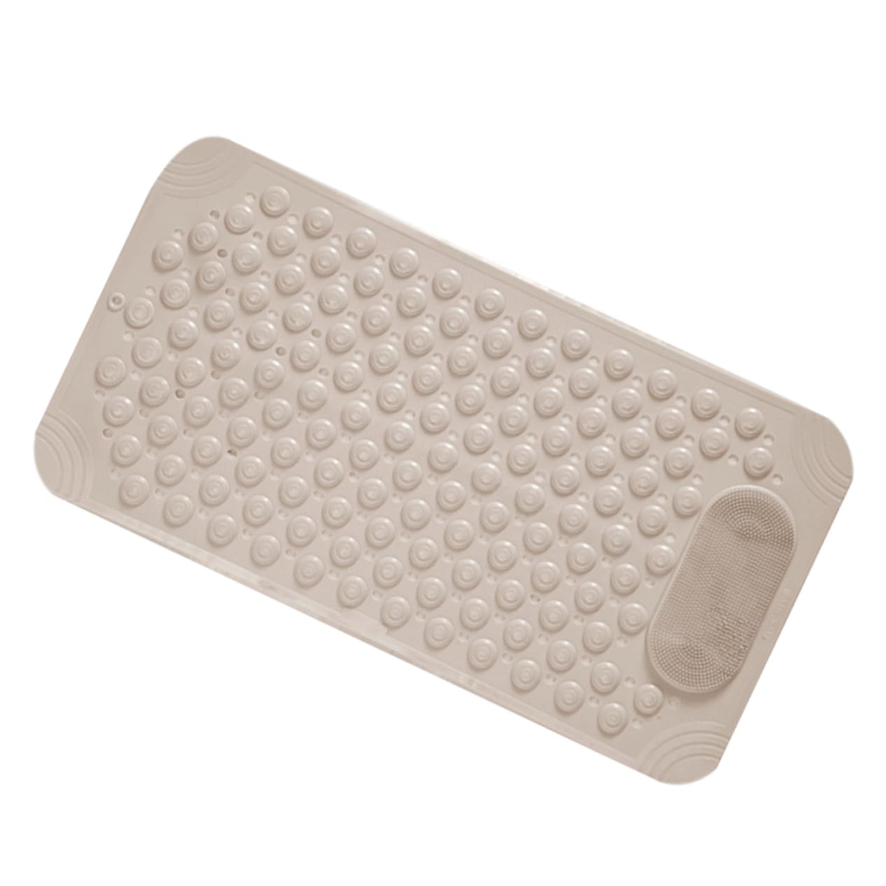 Alfombrilla de ducha antideslizante con textura exfoliante y drenaje rápido
