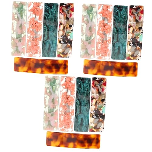 Clips a cheveux rectangulaires FRCOLOR : barrettes retro femmes pour cheveux fins et epais