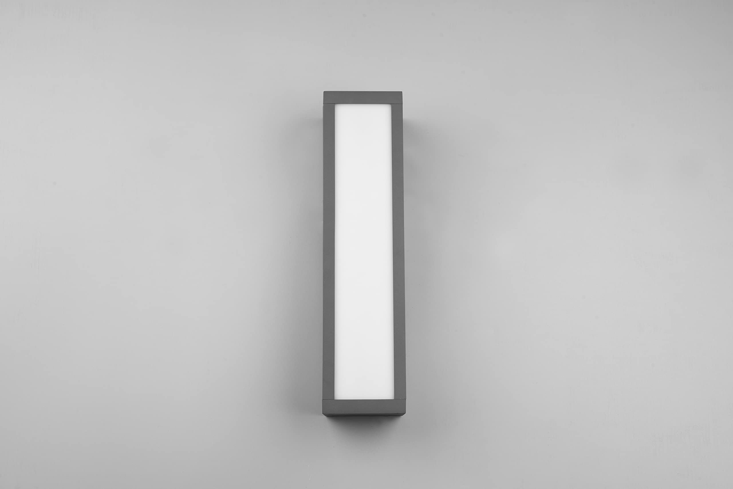 Trio Leuchten LED Außen Wandleuchte Fuerte 226260142, Aluminium Druckguss Anthrazit, Schirm Acryl opal weiß, inklusiv 10.5 Watt LED