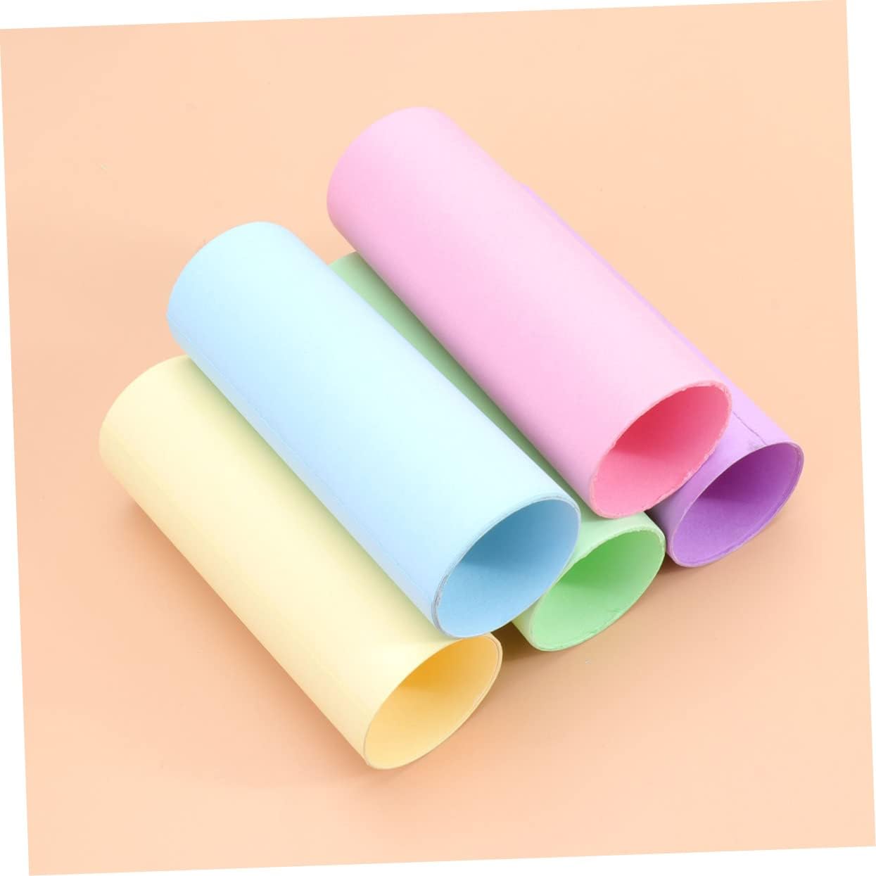 KONTONTY 30pcs Kraft Paper Tubes Cardboard Storage Tubes for Art Paintings Drawings Posters Mixed Colors