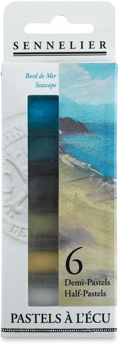 Sennelier Extra Soft Half Pastel Set of 6 (Pack of 6), Seaside