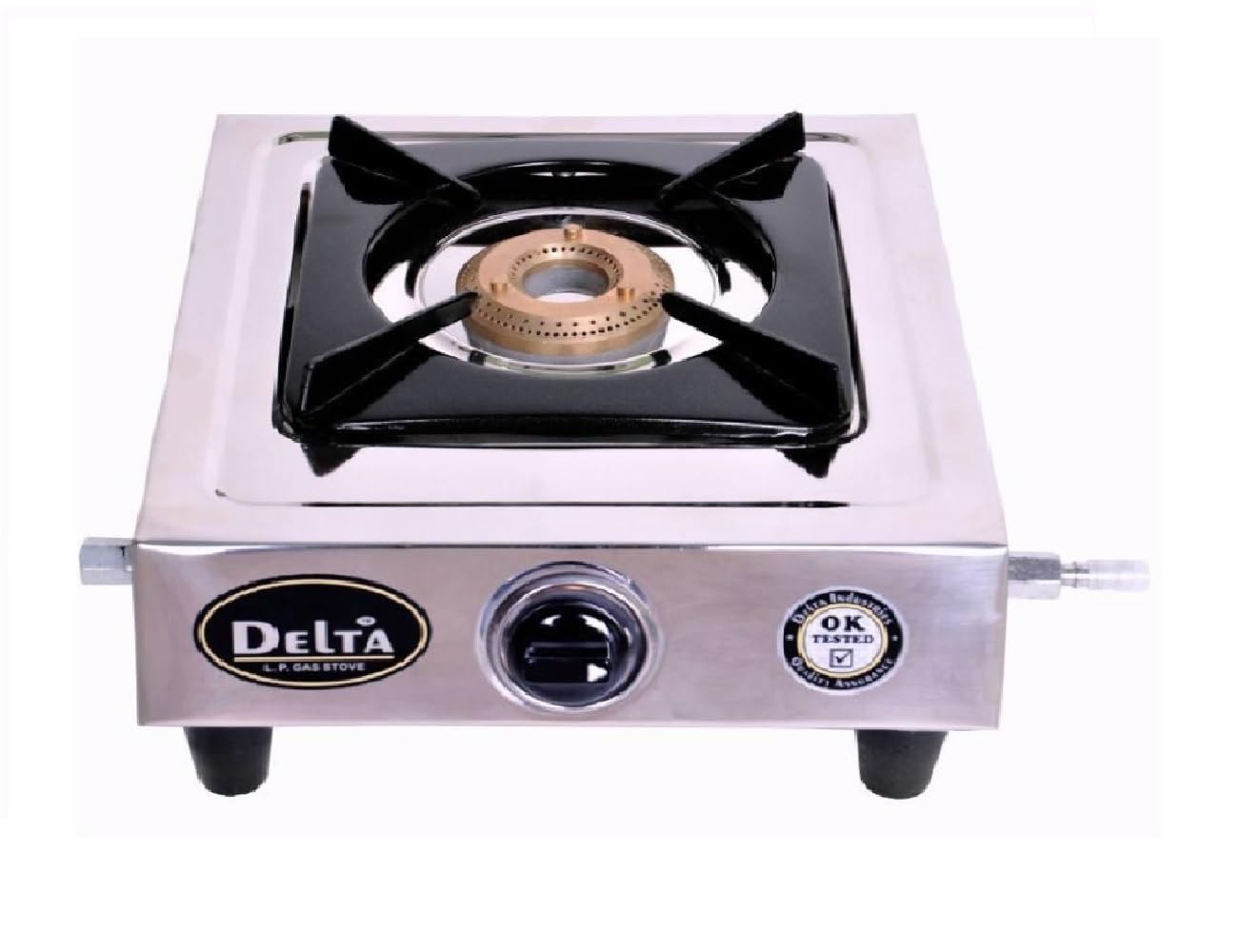 DELTA® Gas Stove Part | LPG Gas Stove Part | LPG Valve with Jet for Small Burner of Stainless Steel Gas Stove Pack of 1 Set 1