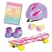 Click n' Play Doll Skateboard Set and Accessories. Perfect For 18 inch American Girl Dolls