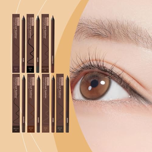 Waterproof Beachproof Gel Liner, Plum Eyeliner, 24 Hr Waterproof Eyeliner Duo Sharpenable Eyepencil miniatura 2