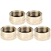Kbrotech Propane Tank Caps Solid Brass Refill 1 LB Propane Gas Bottle Cylinder Sealed Cap for Outdoor Camping BBQ (5pieces)