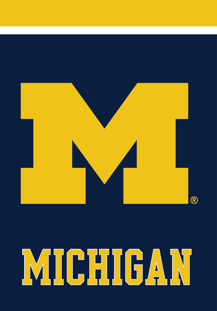 Briarwood Lane Garden Flag 12x18 For Outdoor Michigan Wolverines NCAA Licensed Garden Flag Flags For Outside