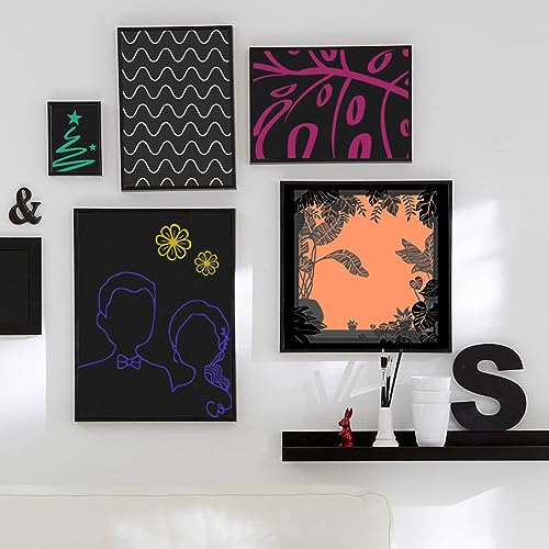 Image of Black Cardstock Paper 8.5'' x 11'', 300 Sheets 180gsm /65 lb Black Printer Cover Card Stock, Premium Heavy Construction Paper for Card Making Printing Craft Drawing Scrapbooking Cutting