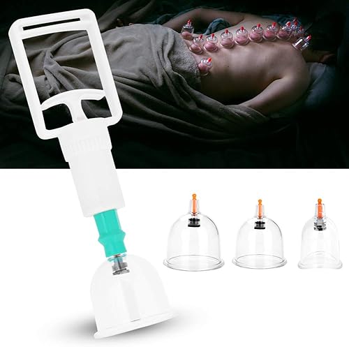 Miniatura 9 de Juegos de terapia de ventosas, kit de ventosa de succión al vacío, kit de ventosas de masaje duradero, pistola de ventosas, plástico transparente,