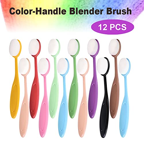 Craft Ink Blending Brush, Crafting Ink Background Blender And Makeup Brush, Soft Bristle Color Coded Handles, Paper Crafter Artist Tool For Painting, Drawing, Card Making, Stamp, Stencil (12Pcs) #TOP3