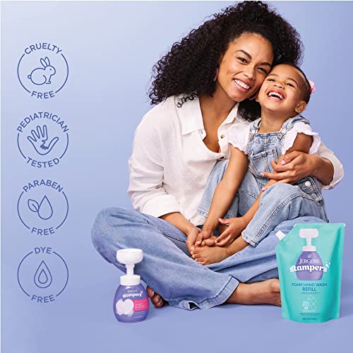 Jergens Stampers Foaming Hand Soap Refill Pouch, Pediatrician Tested Kids Soap, Refill Pouch For Foaming Hand Soap Dispenser, Fresh Scent, 28 Oz #TOP3