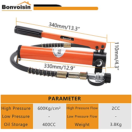 Bonvoisin SUS-23 20T Hydraulic Cylinder Jack Porta Power Ram 2 Inch Stroke Mini Single Acting Lifting Cylinders thumb #2