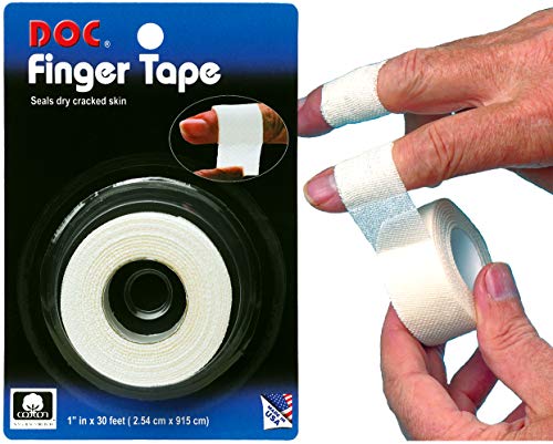 Tourna Unisex - volwassenen Doc Finger Wrap, wit, één maat