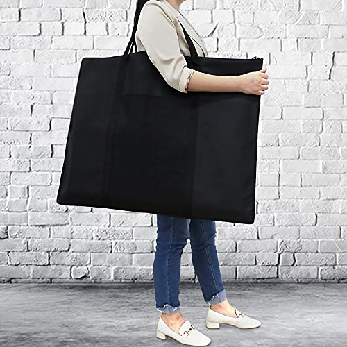 Opret Art Portfolio Tote Bag, 23 X 31 Inches Foldable Black Carry Storage Case Lightweight With Shoulder Strap For Artwork, Poster Boards And Sketching #TOP4