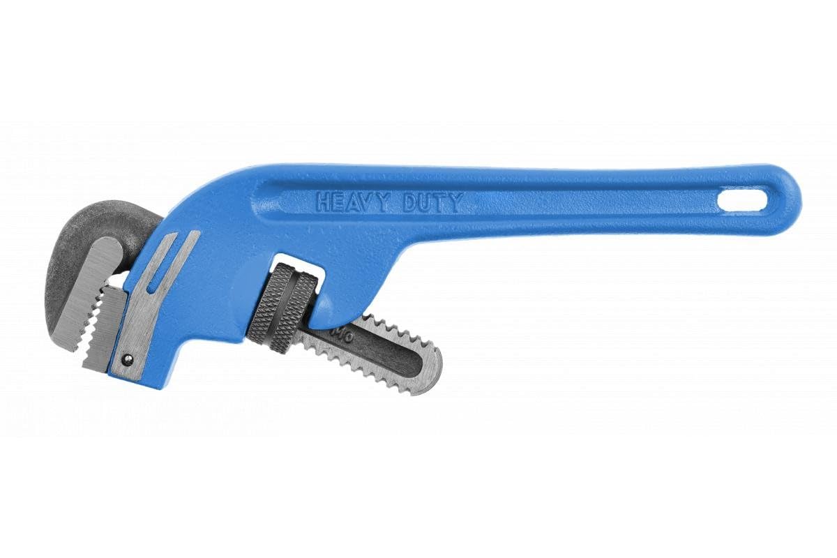 Högert Technik - Klucz do rur Stillson, wygięty 450 mm, 18" - szczypce do pomp wodnych dla profesjonalistów i majsterkowiczów, naprawa rur kanalizacyjnych lub grzewczych