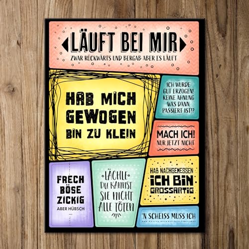 Kühlschrankmagnete Set mit verschiedenen Sprüchen