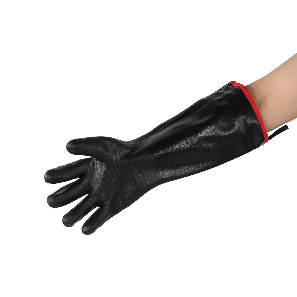 Guanti in neoprene resistenti al calore da 18 pollici - Guanti di sicurezza ignifughi e resistenti all'olio per manutenzione e pulizia industriale - Resistenti agli acidi e agli