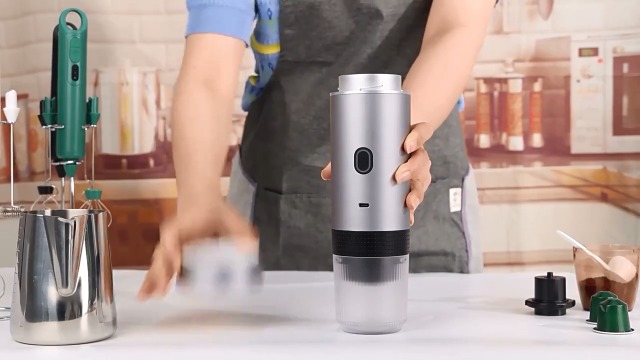 Machine à Expresso Portable électrique 3 En 1 Liwankaqi - Pour Café Moulu Et Capsules, Rechargeable, Idéale Voyage Et Camping
