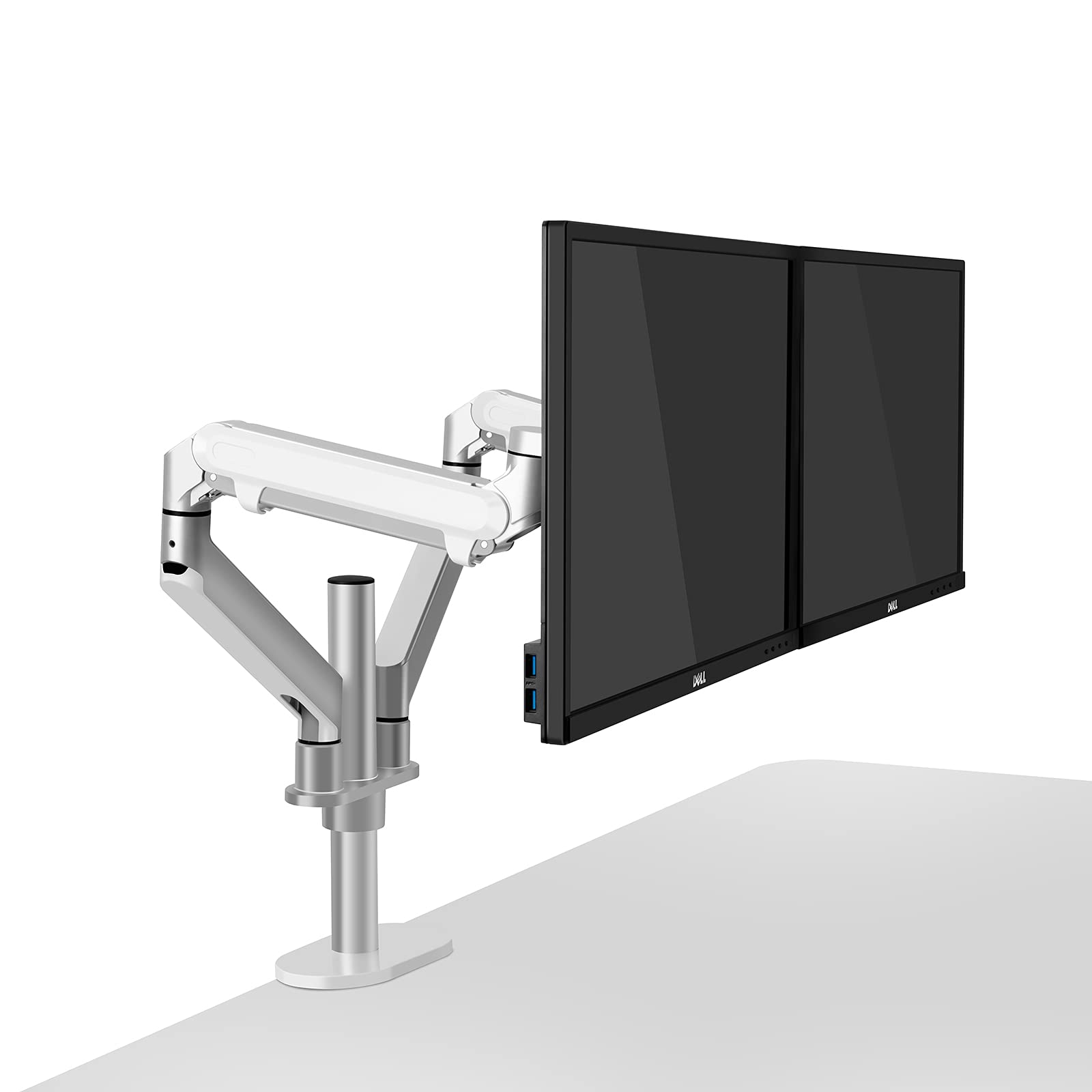 UPERGO Pole Mounted Dual Monitor Arm