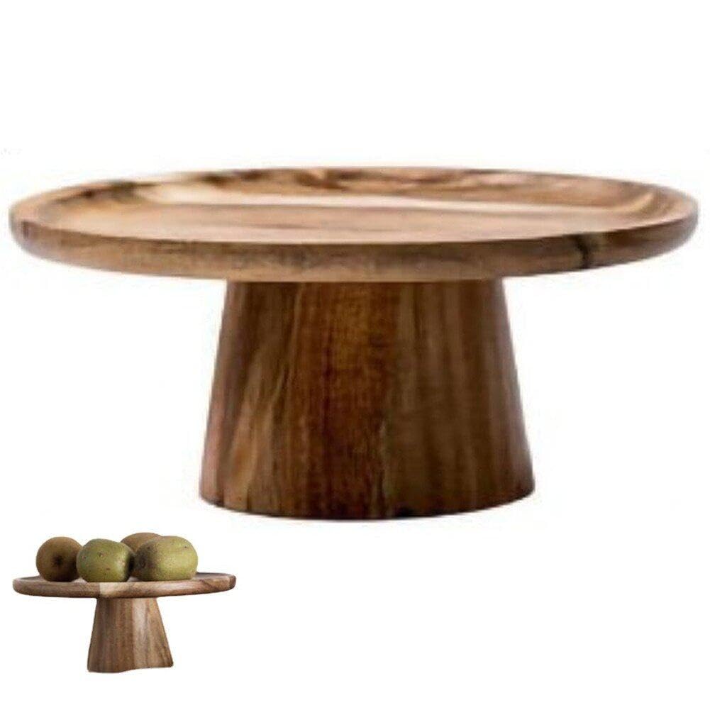 Assiette à gâteau en bois pour décoration de la maison et service apéritif