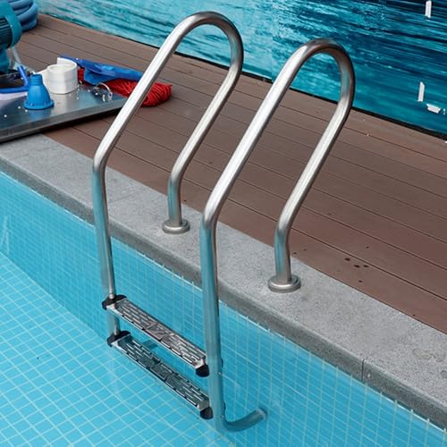 Escalera de piscina acero inoxidable 2/3 peldaños miniatura 5