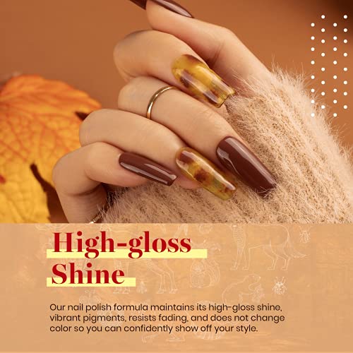 Image of Beetles Gel Nail Polish Set, Caramel Swirl Gel Polish 6 Colors