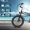GELEISEN Folding Electric Bike for Adults, 20"×3.0 Fat Tire Electric Bicycle, 280.8Wh Battery Ebike, 20MPH Electric Cargo Bike with LCD Color Display & 6 Speed Gears (Fits for 5'0"+) (Black) #1