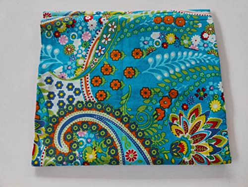 Image of Floral Printed Cotton Fabric Cloth Hand Block Print Fabric Women Material Running Jaipuri Hand Block Printed Women Dress Material Kurtis Natural 44 inch Inches Width 2.5 Meter (Pattern 20)