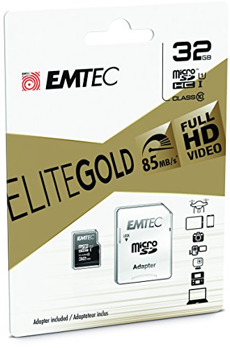 Preisvergleich Produktbild EMTEC ECMSDM32GHC10 MicroSDHC Class10 32GB Speicherkarte mit Adapter
