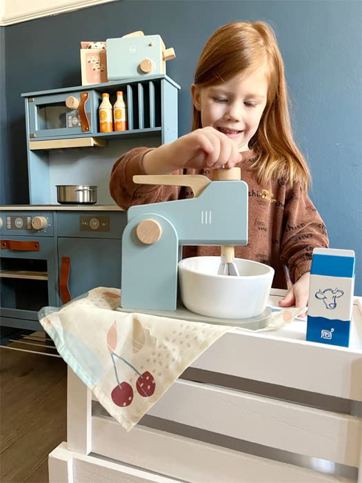 small foot Mixer Set "tasty", role play toy for kids aged 3+ years, made of wood, play kitchen accessory, Prod. 12248 - Image 4