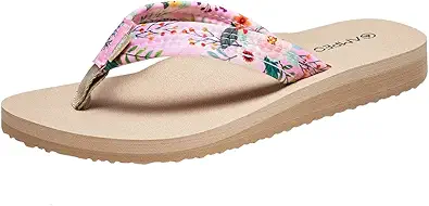 Ampeo Women's Arch Support Flip Flops Comfortable Casual Summer Beach Thong Sandals