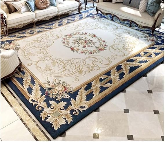Image of OLEFIN Handmade Thick Woolen Anti Slip Carpet and Rugs for Living Room Bedroom Hall Dinning Room Kids Room