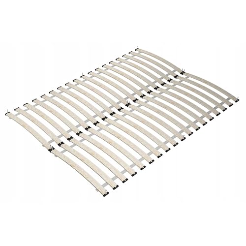 Sommier à lattes 140 x 200 cm, 32 lattes de bouleau, charge jusqu'à 200 kg, lot de 2, 70 x 200 cm