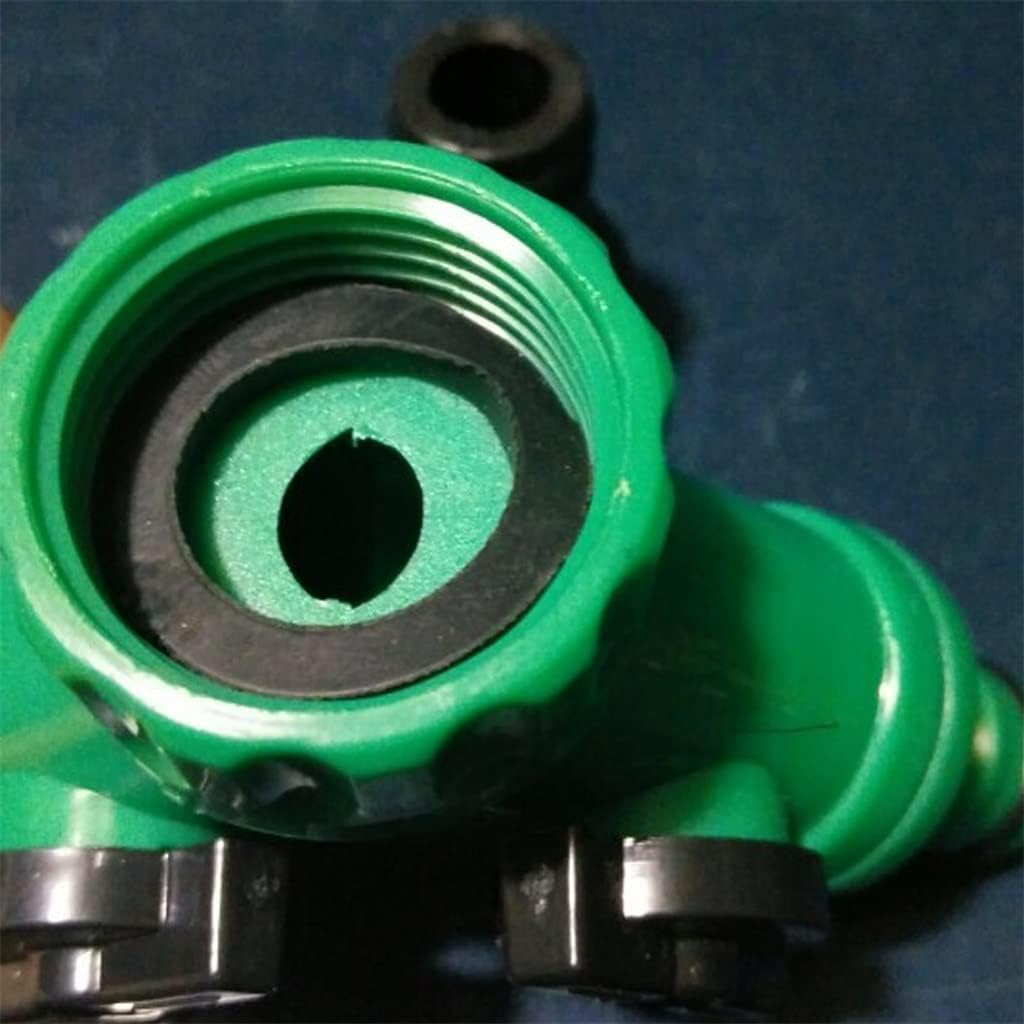 2 Way Garden Water Pipe Connectors Hose Splitter Y Shape Diverter Adapter Switch Valve
