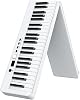 Foldable Keyboard Piano 88 Key Full Size Semi-weighted Electronic Piano Bluetooth MIDI Digital Piano With Music Stand, Sustain Pedal And Bag For Beginners(White)