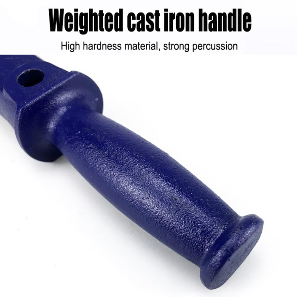 Extracteur d'ongles, extracteur d'agrafes, pince à joint coulissant, outil en acier au carbone pour ongles enfoncés profonds, réglable de 460 à 550 mm, bleu